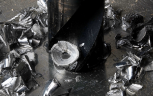drilling through metal plate