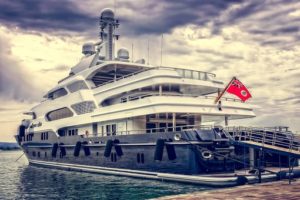 luxurious yacht